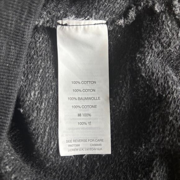 J.CREW | "Exploded Floral" Oversized Gray Sweatshirt 100% Cotton Sz Small - Picture 4 of 4